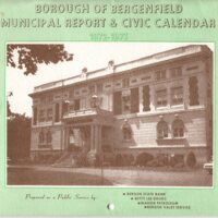 Cover Borough of Bergenfield Municipal Report &amp; Civic Calendar 1972-1973