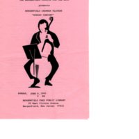 Program for the Bergenfield Chamber Players Concert at the Bergenfield Public Library June 9 1985 Page 1.jpg