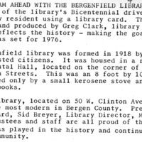 Full Steam Ahead with the Bergenfield Library