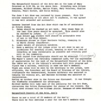 Bergenfield Council for the Arts minutes June 10 1985 P1.jpg