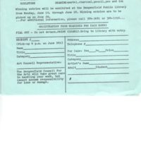 23rd Annual Amateur Art Festival application June 9 1985 P1 bottom.jpg