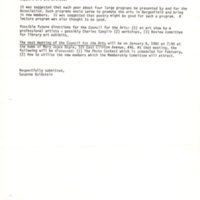 Bergenfield Council for the Arts minutes December 4 1984 P2.jpg