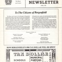 Bergenfield Newsletter April 1984