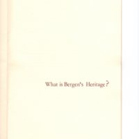 Bergen's Heritage