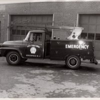 1 black and white photograph Public Works Department truck Jan 29 1959.jpg