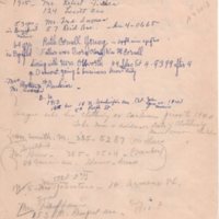 Handwritten and typed list of 50 year Bergenfield residents draft P6 front.jpg