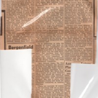 History of Bergenfield Girl Scouting Since 1925 Reviewed newspaper clipping