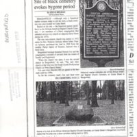 Marker Denotes Bergenfield Burials photocopy of newspaper clipping Twin Boro News May 1964 1.jpg