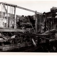 2 of 7 black and white photographs (8 x 10) four store fire Washington Avenue, Dec. 11, 1952.jpg