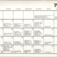 P 3 Bergenfield Borough Calendar 1978-1979