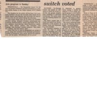 “Arts Program is Sunday,” (newspaper clipping) “The Record,” October 21, 1979<br /><br />
