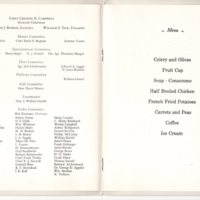 Scott D Coombs Testimonial Dinner program 1939