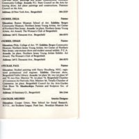 “Artists in Residence” booklet listing of performing, visual, crafts and literary artists in Bergenfield, 1977 P20.jpg