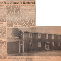Historic Mill House is Restored The Record newspaper clipping May 5 1965.jpg