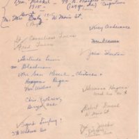 Handwritten and typed list of 50 year Bergenfield residents draft P6 back.jpg