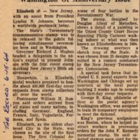 Newspaper Clipping The Record June 15 1964 Johnson to Receive Tercentenary Stamp.jpg