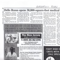 Dello Russo Joseph Dello Russo opens 30000 sqaure foot medical center October 10 2001 1.jpg