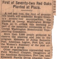 Tree Planting Rites are Held at Bridge newspaper Feb 22 1932.jpg
