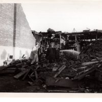 4 of 7 black and white photographs (8 x 10) four store fire Washington Avenue, Dec. 11, 1952.jpg