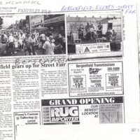 Bergenfield Gears Up for Street Fair newspaper Twin Boro News clipping May 30 2001.jpg