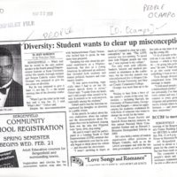 Ocampo Osbert Diversity Student wants to clear up miconceptions twin boro news Jan 31 2001.jpg