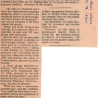 Old Slave Cemetery To Be Dedicated This Sunday Twin Boro News newspaper clipping May 13 1964.jpg