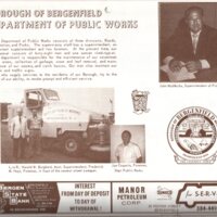 Department of Public Works Borough of Bergenfield Municipal Report &amp; Civic Calendar 1972-1973