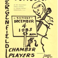 Bergenfield Chamber Players flyer, December 4, 1983