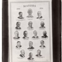 1 black and white photograph (8 x10) Bergenfield Mayors Poster