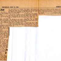 Newspaper Clipping the Record May 21 1964 Costume Ball Art Show Kick Off Bergenfield Tercentenary Week 2.jpg