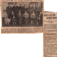 In Charge of Tree Planting Monday Bergen Evening Record newspaper clipping Feb 20 1932.jpg