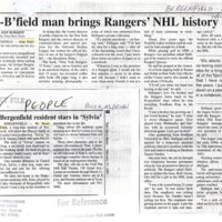 Halligan John Ex Bfield man brings Rangers NHL history alive February 7 2001.jpg