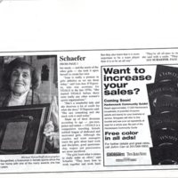 Schaefer Joan In a league of her own twin boro news August 6 2003 2.jpg