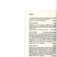 “Artists in Residence” booklet listing of performing, visual, crafts and literary artists in Bergenfield, 1977 P13.jpg
