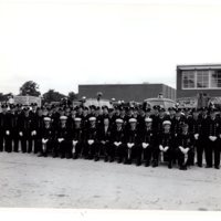 1 black and white photograph (8 x 10) Bergenfield Fire Department, July 4, 1961.jpg