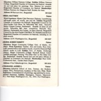 “Artists in Residence” booklet listing of performing, visual, crafts and literary artists in Bergenfield, 1977 P12.jpg