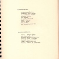 List of Planning Board and Mayor and Council