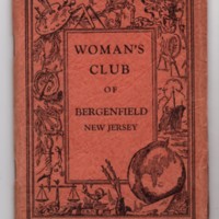 Woman&#039;s Club of Bergenfield New Jersey yearbook 1933 thru 1934