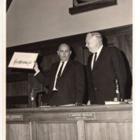 1 black and white photograph (8x10) Bergenfield mayor William J. Patterson