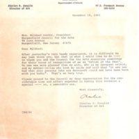 Correspondence thank you letter from Charles B Szeglin to Mrs Mildred Gordon president Bergenfield Council for the Arts.jpg