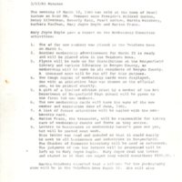 Bergenfield Council for the Arts minutes March 12 1985 P1.jpg