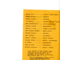 Bergenfield Council for the Arts Reception program, Oct. 19, 1975 P2.jpg