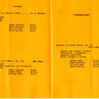 Program for the Bergenfield Chamber Players Concert at the Bergenfield Community Museum June 27 1981 Pages 2 & 3.jpg
