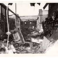 5 of 7 black and white photographs (8 x 10) four store fire Washington Avenue, Dec. 11, 1952.jpg