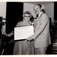 3 black and white photographs Friends of the Bergenfield Library plaques 1979