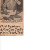 Chief Vehrkens A Nice Guy Can Be Plenty Tough Too newspaper clipping undated 1.jpg