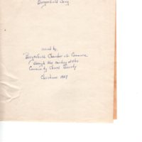Souvenir Copy of the Bergenfield Song issued by the Bergenfield Chamber of Commerce 1927 p1 
