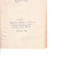 Souvenir Copy of the Bergenfield Song issued by the Bergenfield Chamber of Commerce 1927 p1