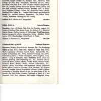 “Artists in Residence” booklet listing of performing, visual, crafts and literary artists in Bergenfield, 1977 P18.jpg