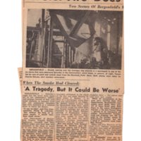 1 of 3 Worst Fire Does $500,000 of Damage-Two Scenes of Bergenfield's Worst Disaster and 26 Firemen are Injured in Blaze (newspaper clipping), Dec. 11, 1952.jpg